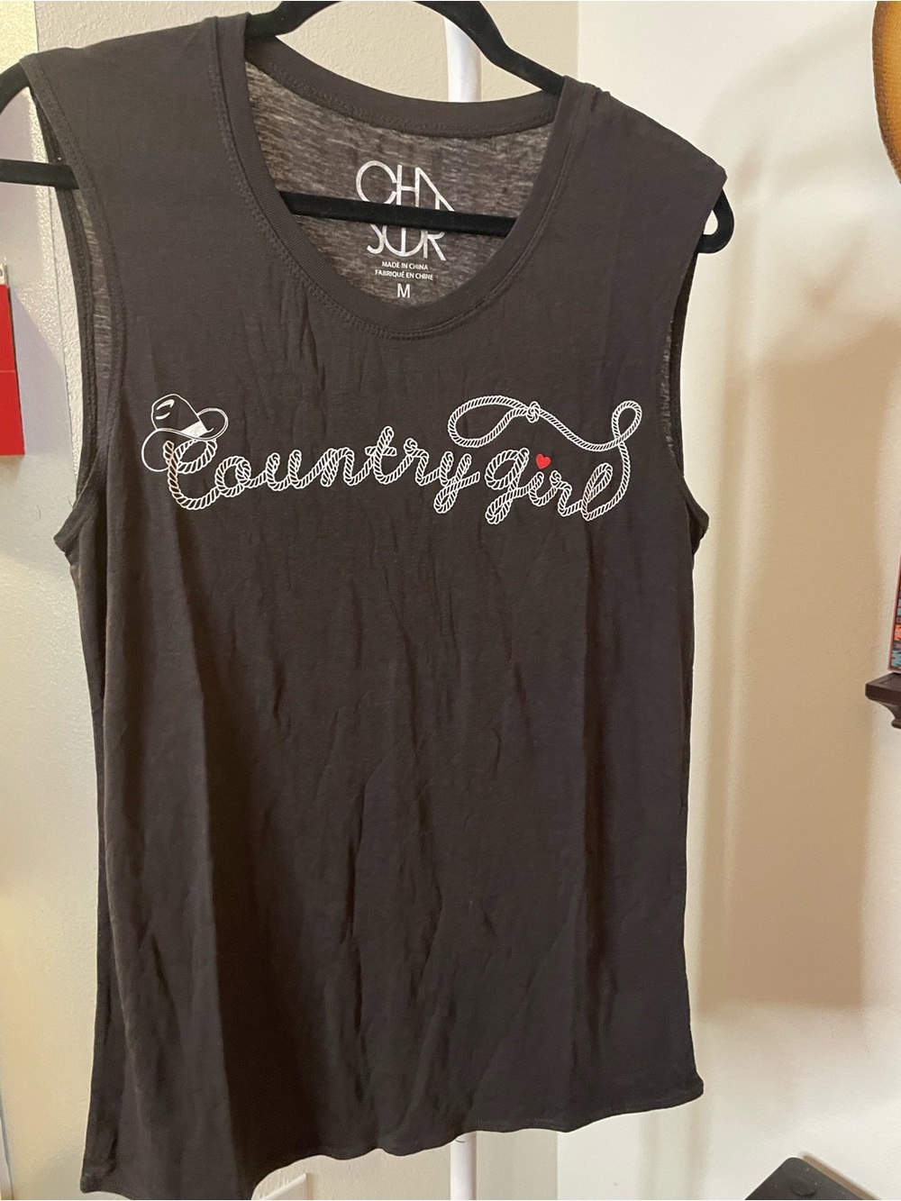 Chaser Brown CountryGirl Graphic Tank Top - Picture 2 of 4